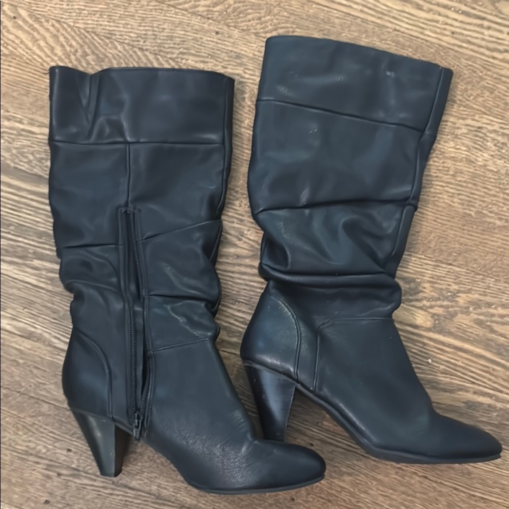 Rialto Black Heeled calf height Boots